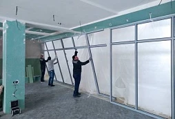Монтаж офисных перегородок